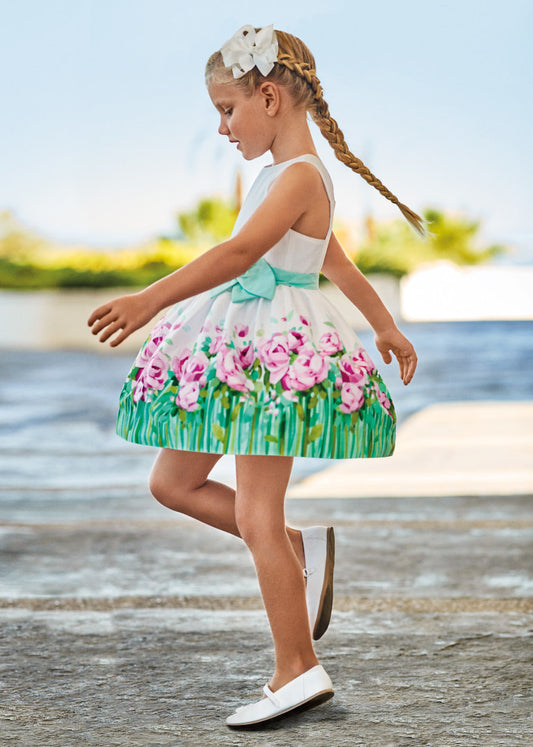 Vestito con bordura - 3915