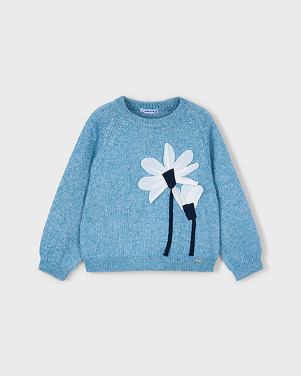 Maglione fiori applicazione - 4308