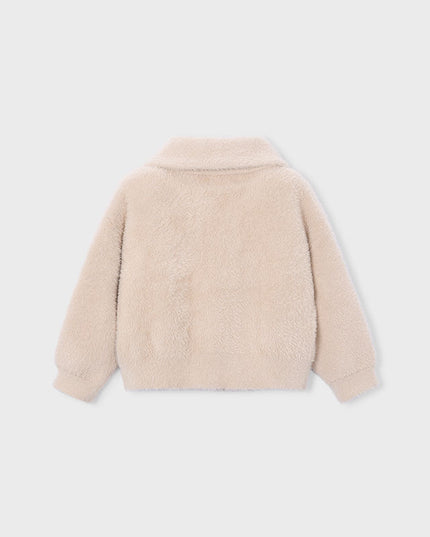 Felpa tricot con pelliccia - 4330
