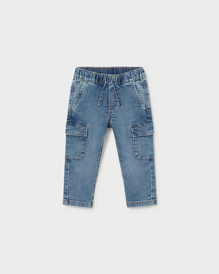 Pantalone soft denim cargo - 2540