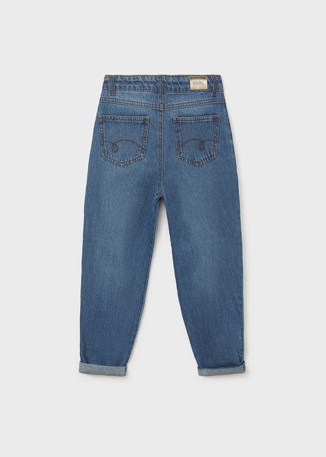 Pantalone cropped denim slouch - 6584