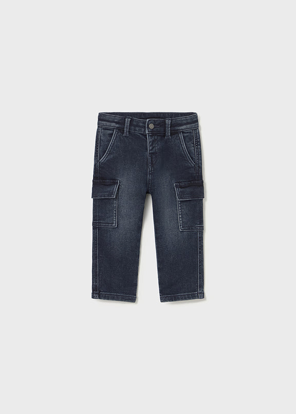 Pantalone soft denim cargo - 2505