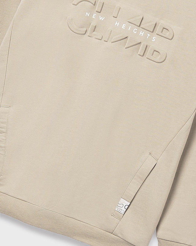 Pullover embosse cappuccio - 7401