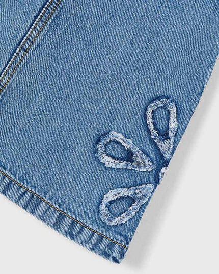 Gonna salopette denim fluido - 3910