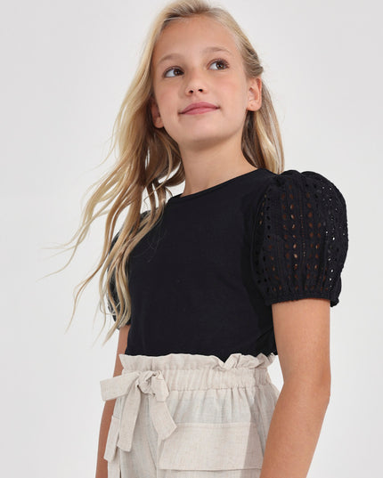 Maglietta manica traforata - 6046