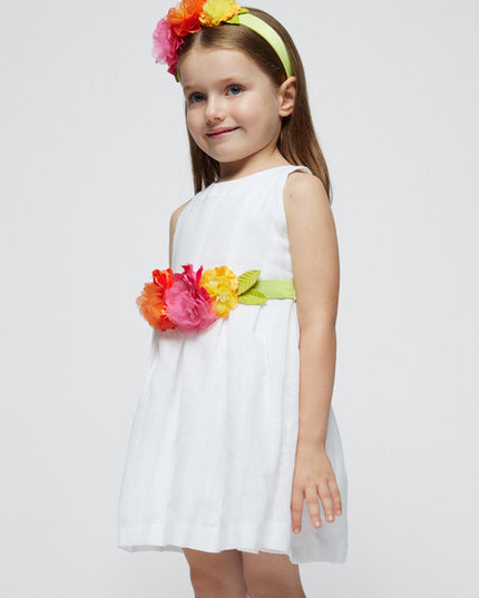 Vestito cinta fiori - 3959
