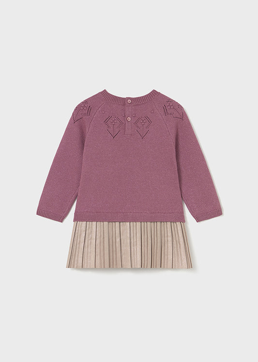 Vestito combinato tricot - 2908