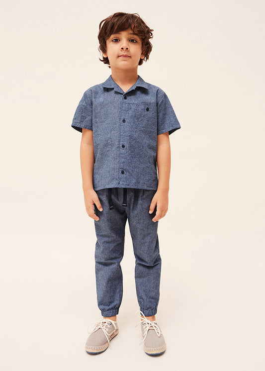 Pantalone lino jogger - 3515