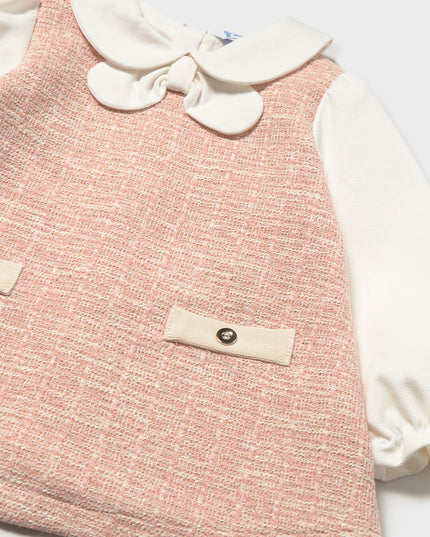 Vestito combinato tweed - 2948