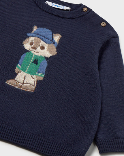 Maglione intarsi personaggi - 2377B