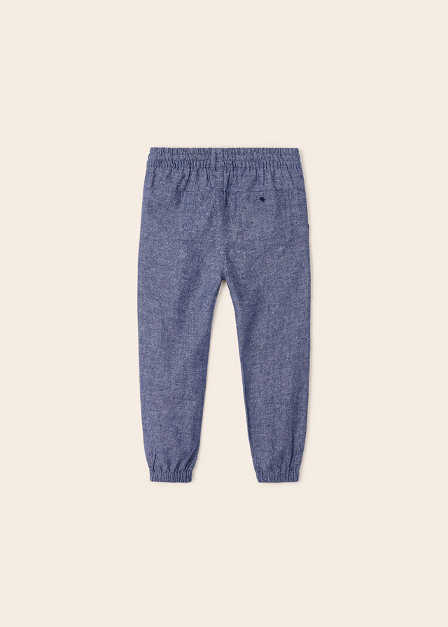 Pantalone lino jogger - 3515
