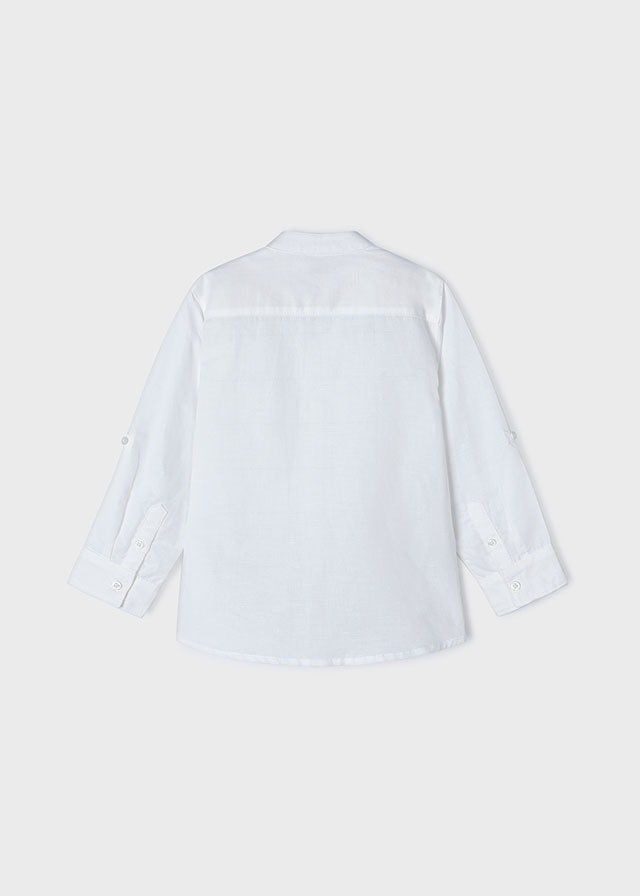 Camicia m/l collo coreana lino - 3120B