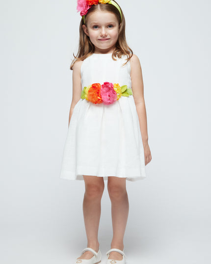 Vestito cinta fiori - 3959