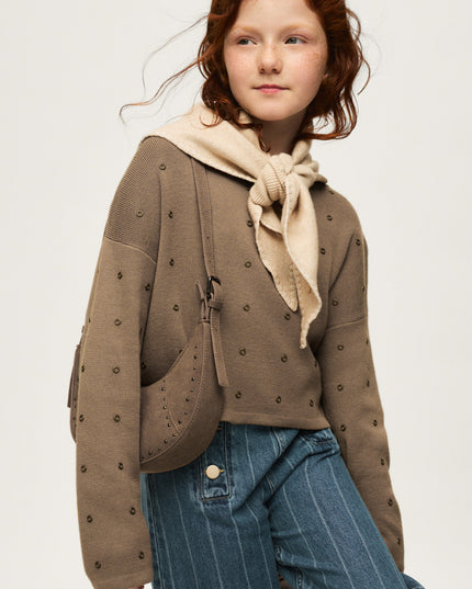 Maglione borchie termofissati - 7336