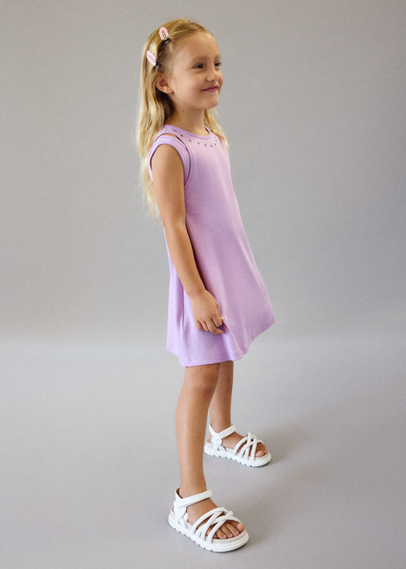 Vestito cut out borchie - 3938