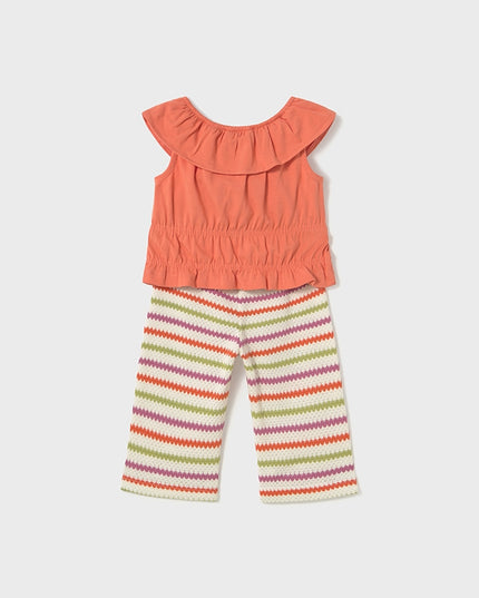 Completo pantalone lungo crochet - 1575