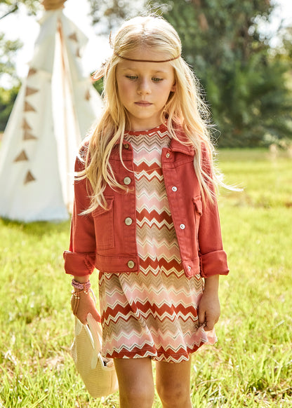 Vestito a maglia fantasia - 3926