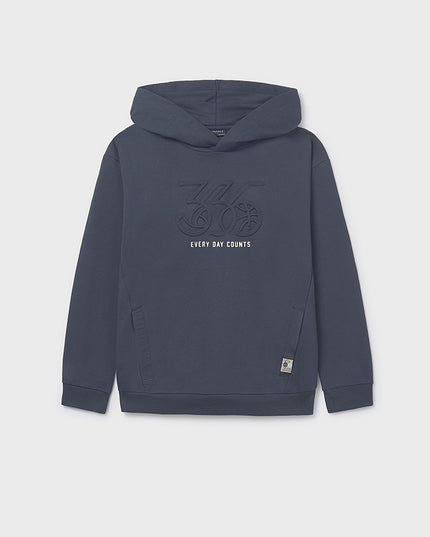 Pullover embosse cappuccio - 7401M