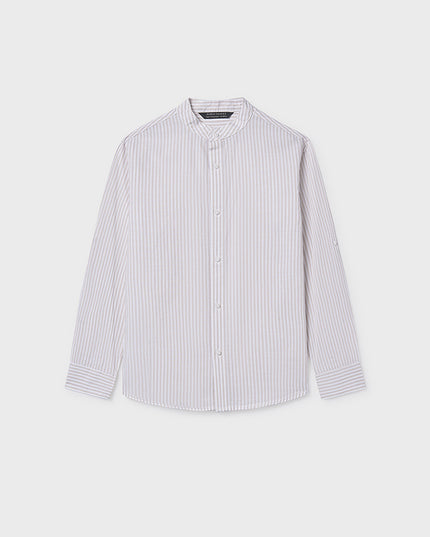 Camicia m/l collo coreano - 6176P