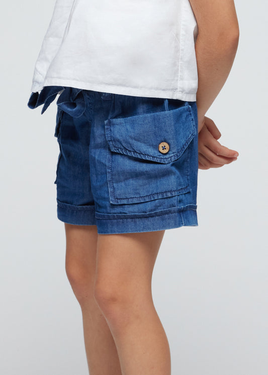 Pantalone corto cotone tencel - 3252