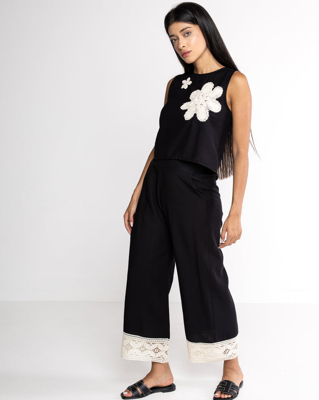 Pantalone Donna Nero LOKITA - Primavera Estate