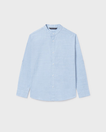 Camicia m/l collo coreano - 6176