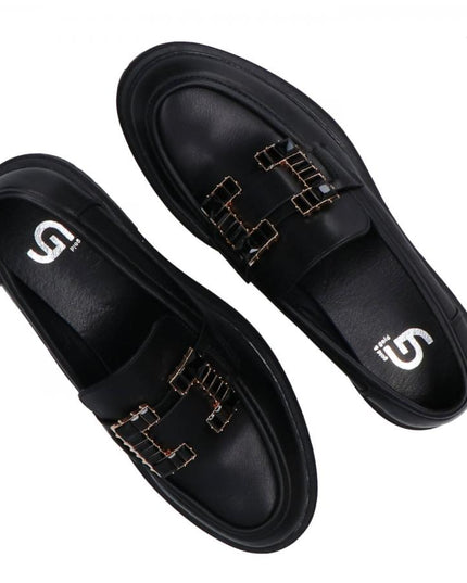 MOCASSINO CON FIBBIA GIOIELLO - GR467