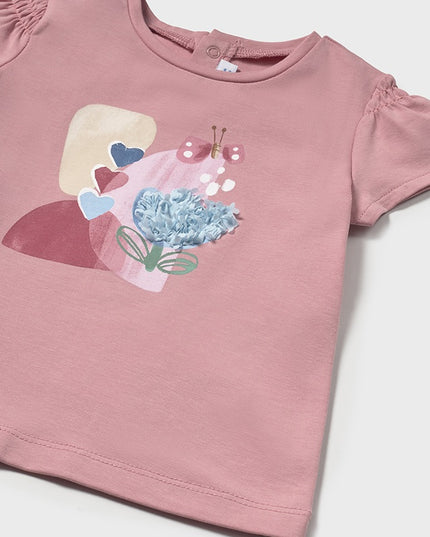 Maglietta m/c ricamata - 1049