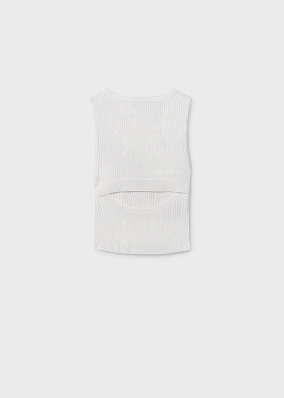 Top tricot cut out schiena - 6026