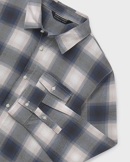 Camicia m/l quadri flanella - 7108G