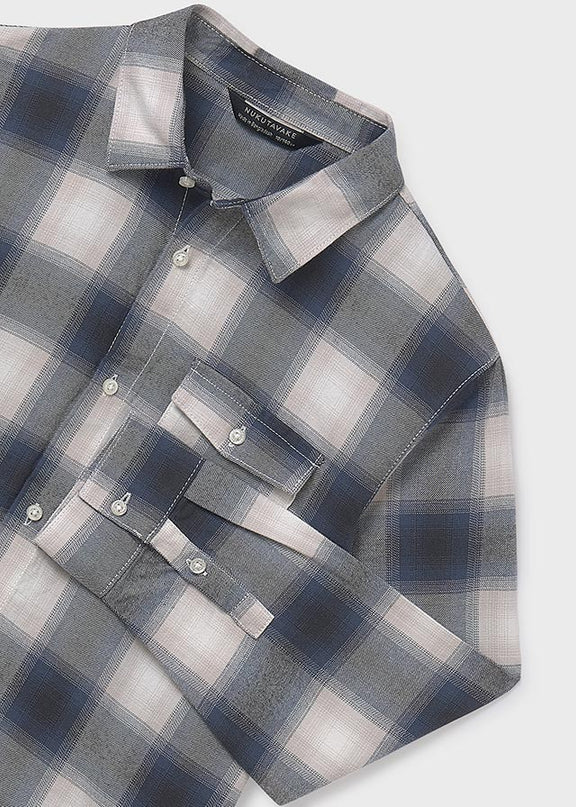 Camicia m/l quadri flanella - 7108G