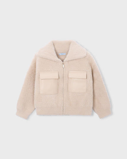 Felpa tricot con pelliccia - 4330