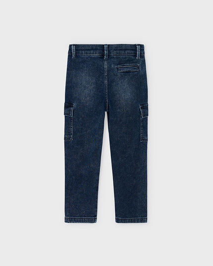 Pantalone soft denim cargo - 4563