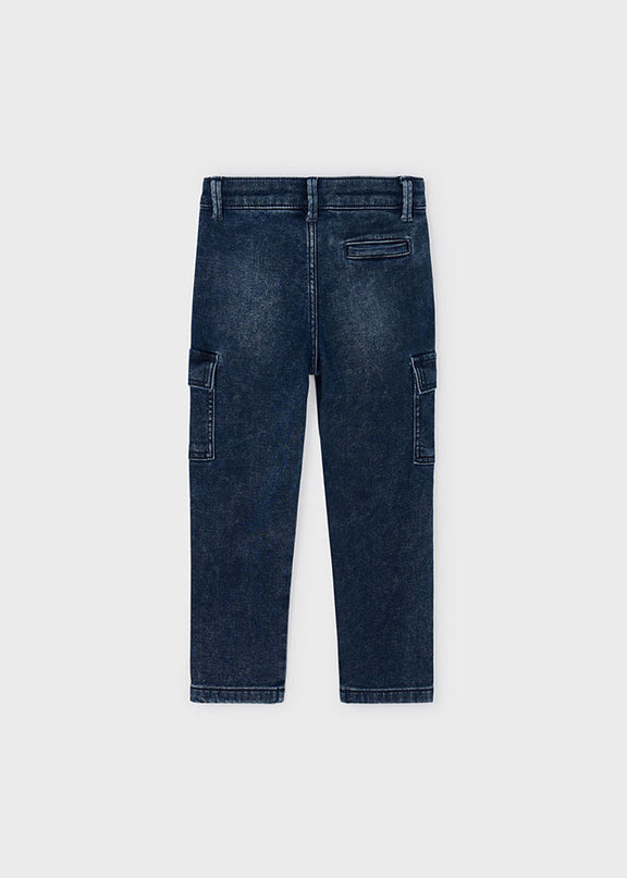 Pantalone soft denim cargo - 4563
