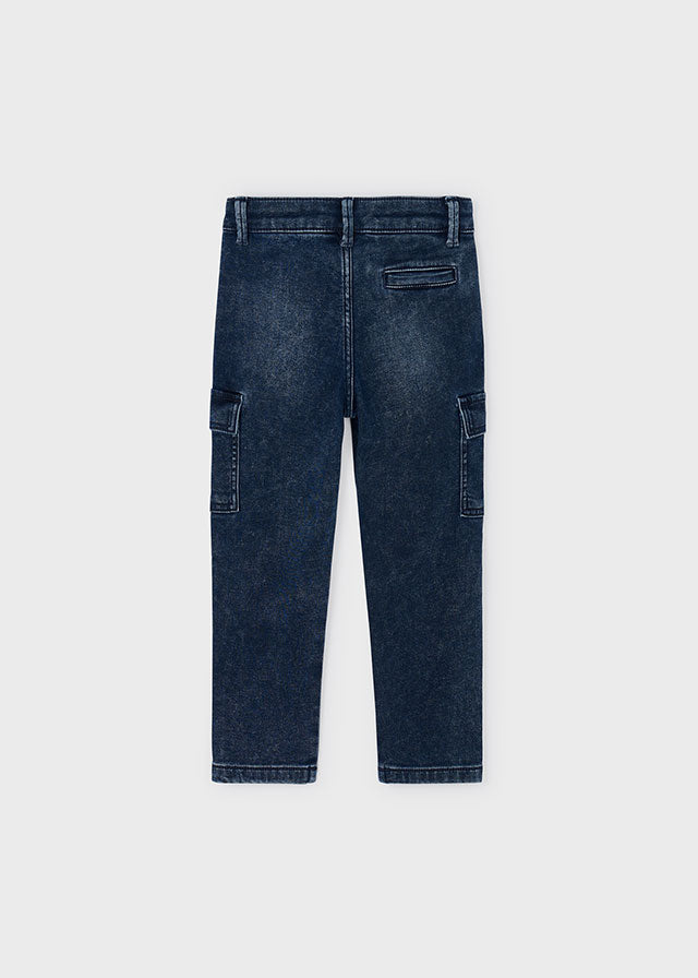 Pantalone soft denim cargo - 4563