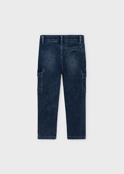 Pantalone soft denim cargo - 4563