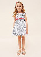 Vestito con cinta - 3921