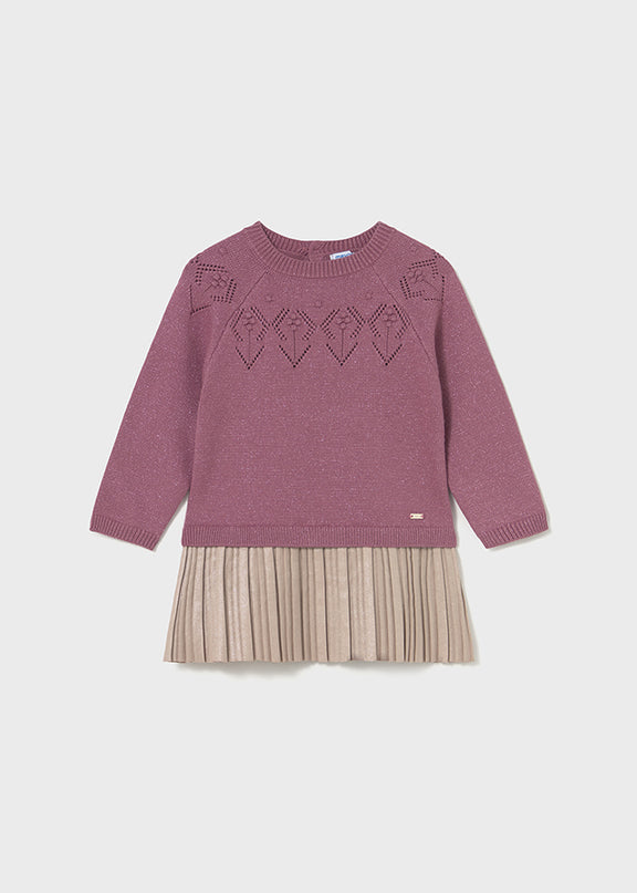 Vestito combinato tricot - 2908