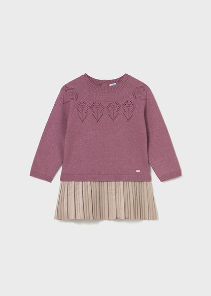 Vestito combinato tricot - 2908