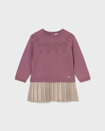 Vestito combinato tricot - 2908