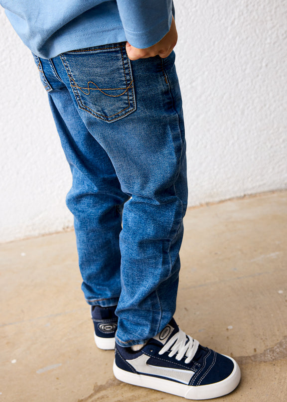 Pantalone soft denim 5 tasche - 4516