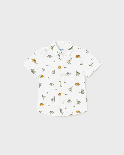 Camicia manica corta stampa grande - 1110