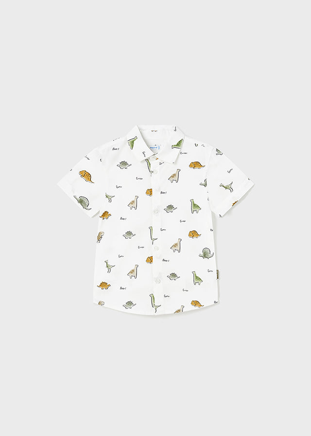 Camicia manica corta stampa grande - 1110