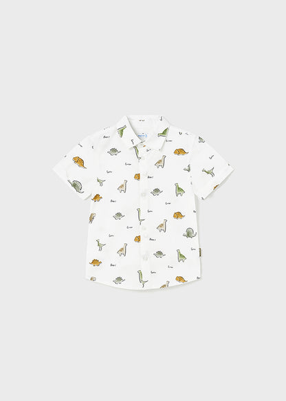 Camicia manica corta stampa grande - 1110