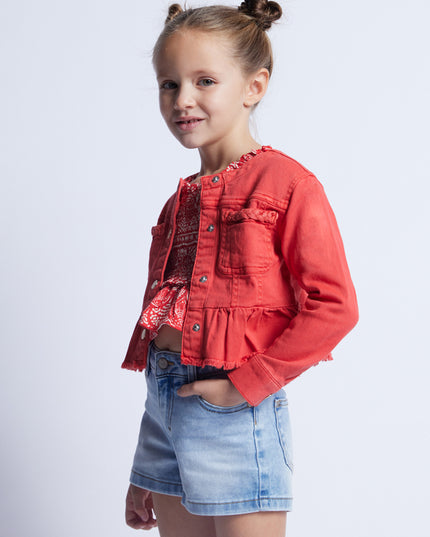 Cappottino tela con cappuccio - 3473