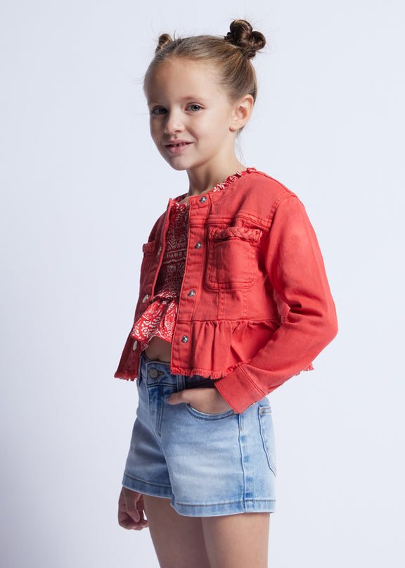 Cappottino tela con cappuccio - 3473