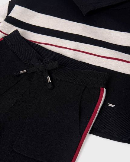 completo pantalone tricot cappuccio - 7555