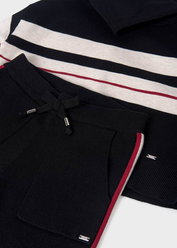 completo pantalone tricot cappuccio - 7555