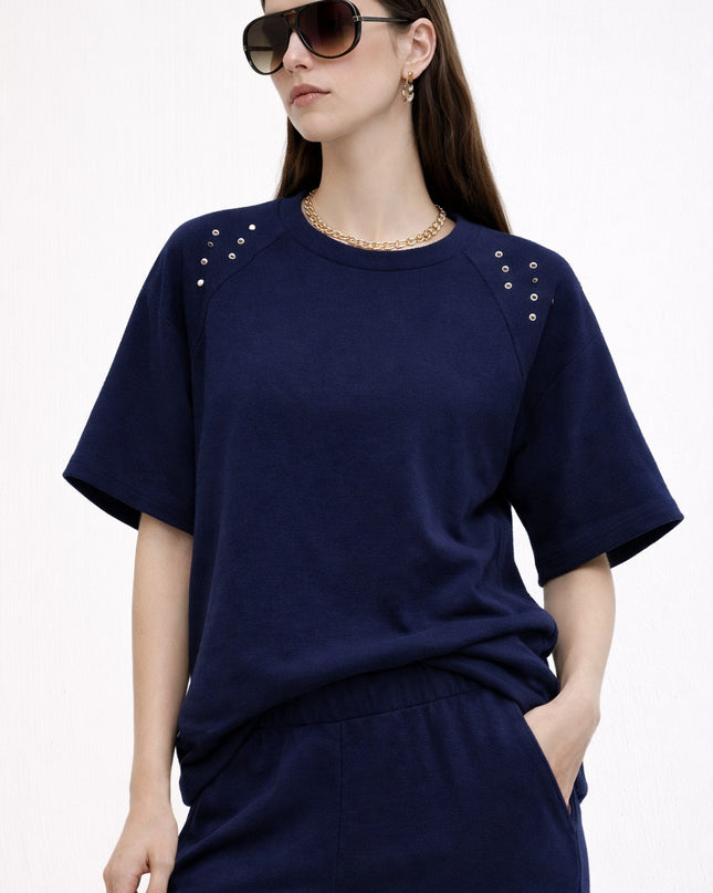 Felpa Donna Primavera LOKITA - Blu