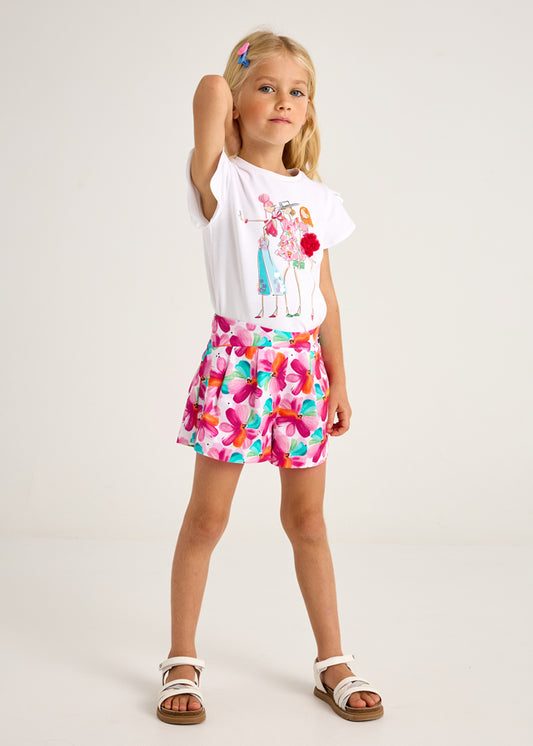 Gonna pantalone stampato - 3905